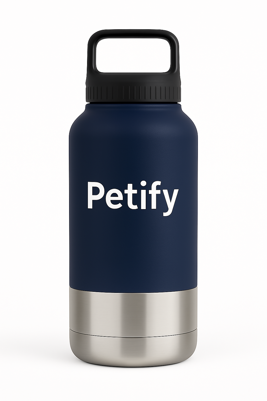 בקבוק טיולים לכלב - כחול כהה