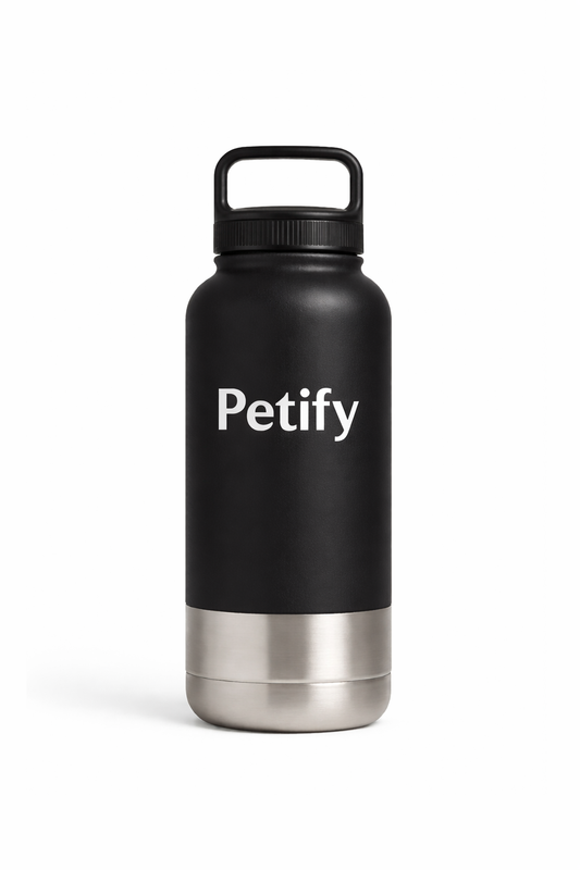 בקבוק הטיולים לכלב - שחור